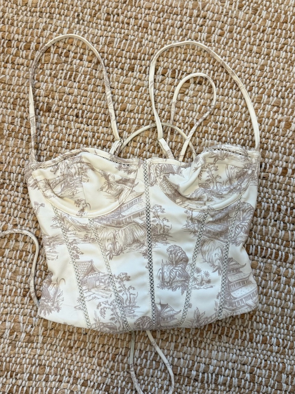 White Fox boutique Bustier Top
